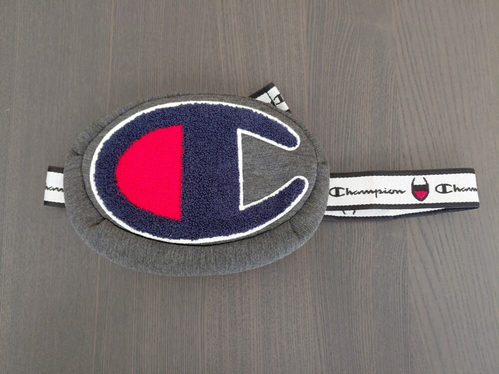 Champion Prime Big C Logo Waist Pack Dark Gray Fanny Pack Hip Belt Sling Bag